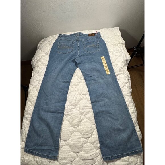 Izod Womens Jeans Size 16 Light Blue Denim Bootcut classic fit - Picture 11 of 16